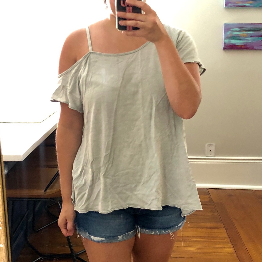 [FREE PEOPLE/WE THE FREE] off the shoulder tee